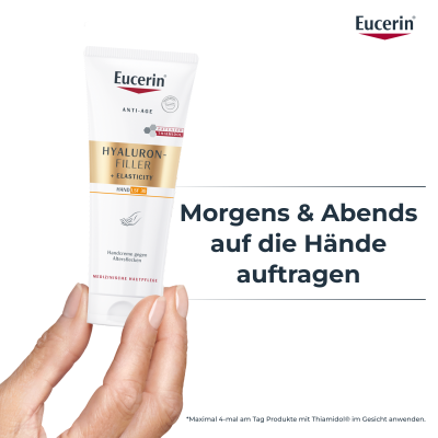 EUCERIN HYALURON-FILLER + ELASTICITY crème mains, image 2 sur 5