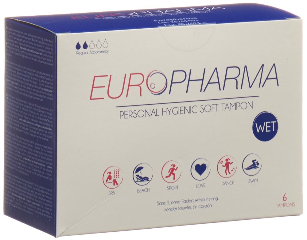 EUROPHARMA hygienic tampons, image principale