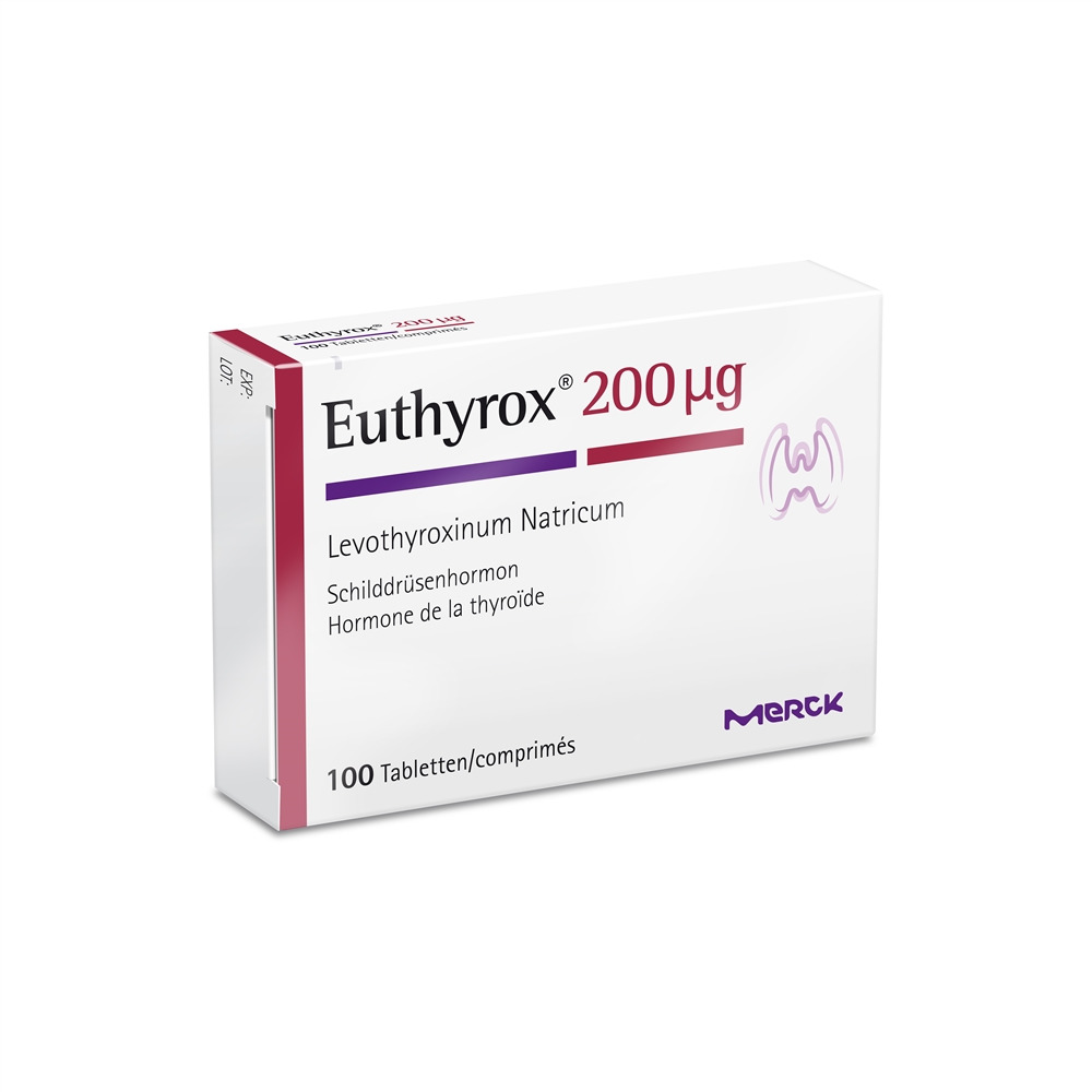 EUTHYROX Tabl 200 mcg Blist 100 Stk, Hauptbild