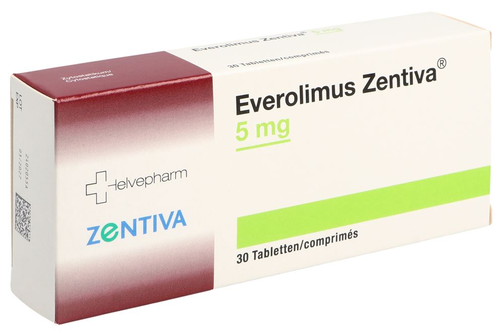 EVEROLIMUS Zentiva 5 mg, image principale