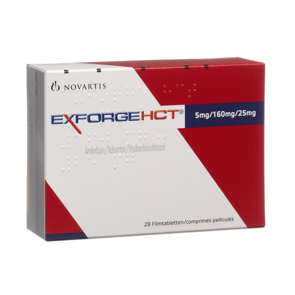 EXFORGE Filmtabl 5mg/160mg/25mg Blist 28 Stk, Hauptbild