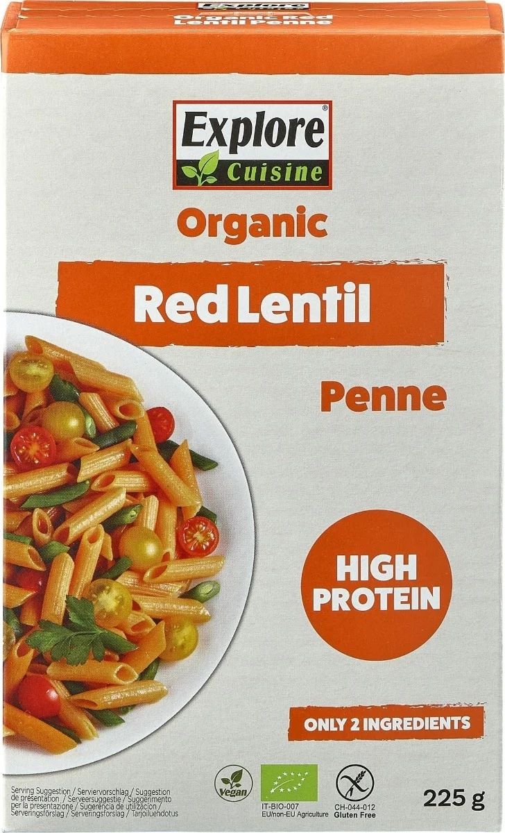 EXPLORE CUISINE penne aux lentilles corail