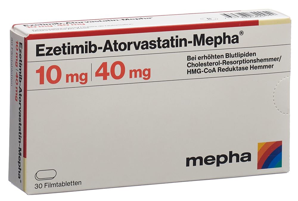 EZETIMIBE ATORVASTATINE Atorvast Mepha, Hauptbild