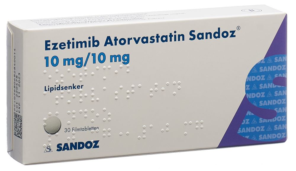 EZETIMIBE ATORVASTATINE Atorvast Sandoz, Hauptbild