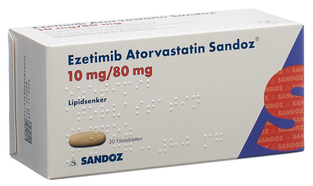EZETIMIBE ATORVASTATINE Atorvast Sandoz, Hauptbild