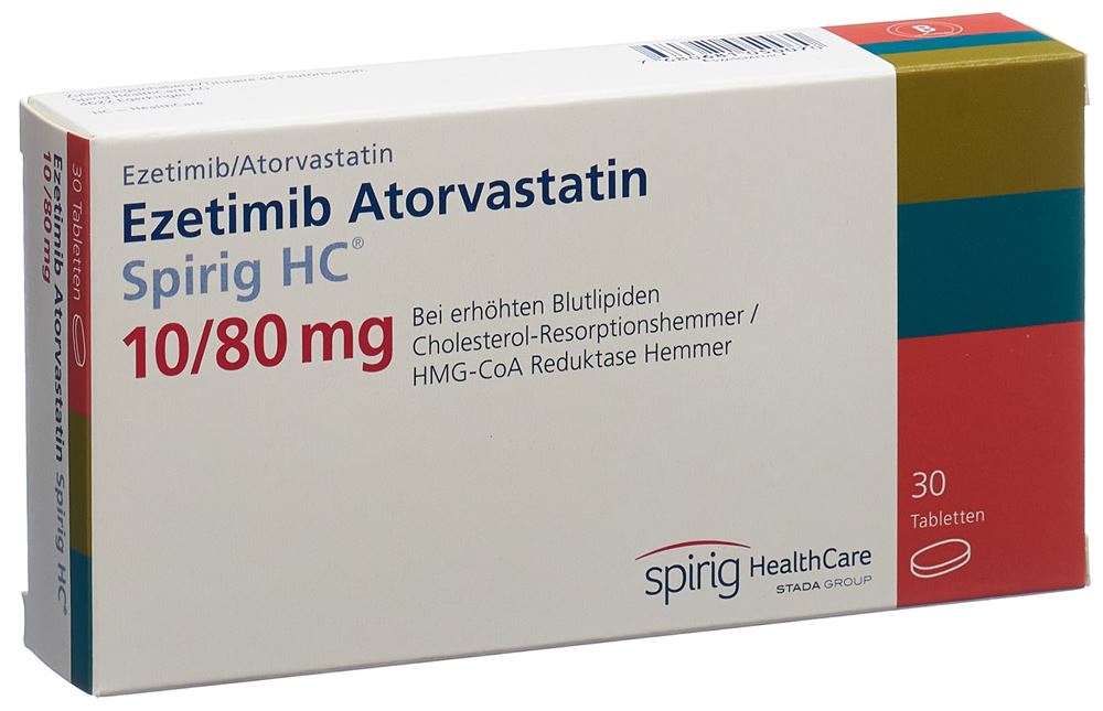 EZETIMIBE ATORVASTATINE Atorvast Spirig HC