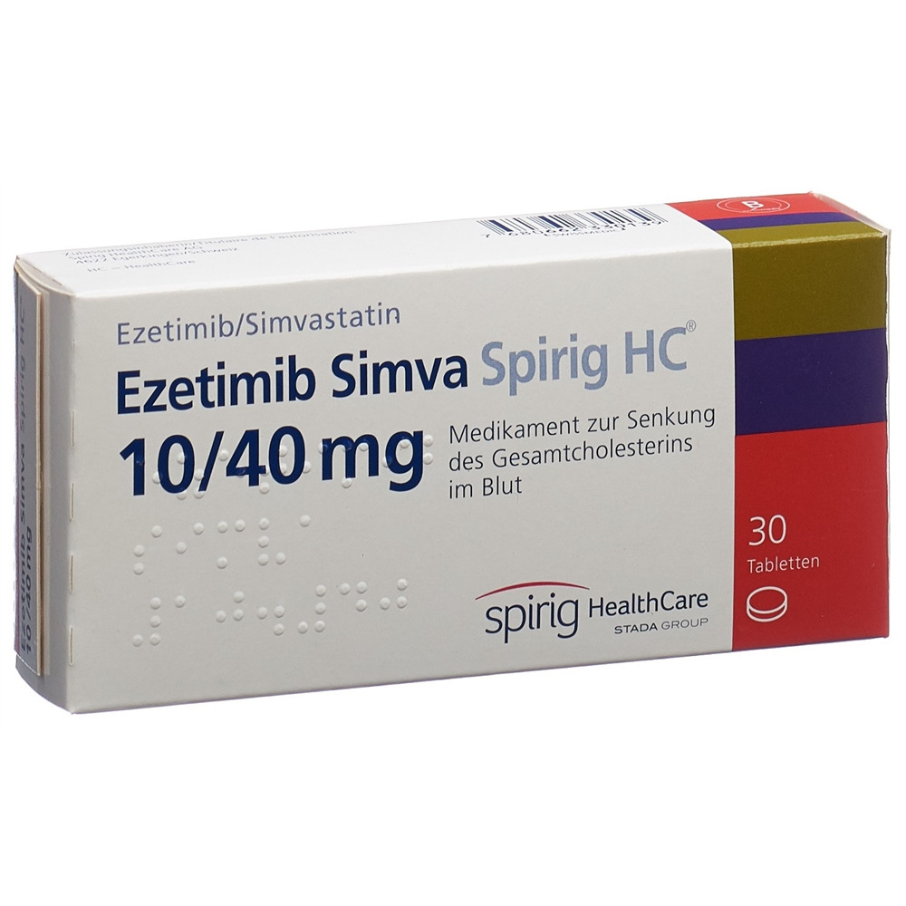 EZETIMIBE SIMVA Spirig HC, image principale