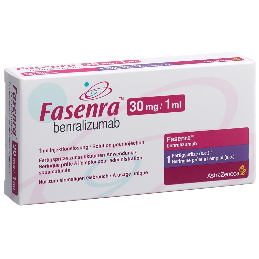 FASENRA sol inj 30 mg/ml seringue préremplie ser pré 1 ml