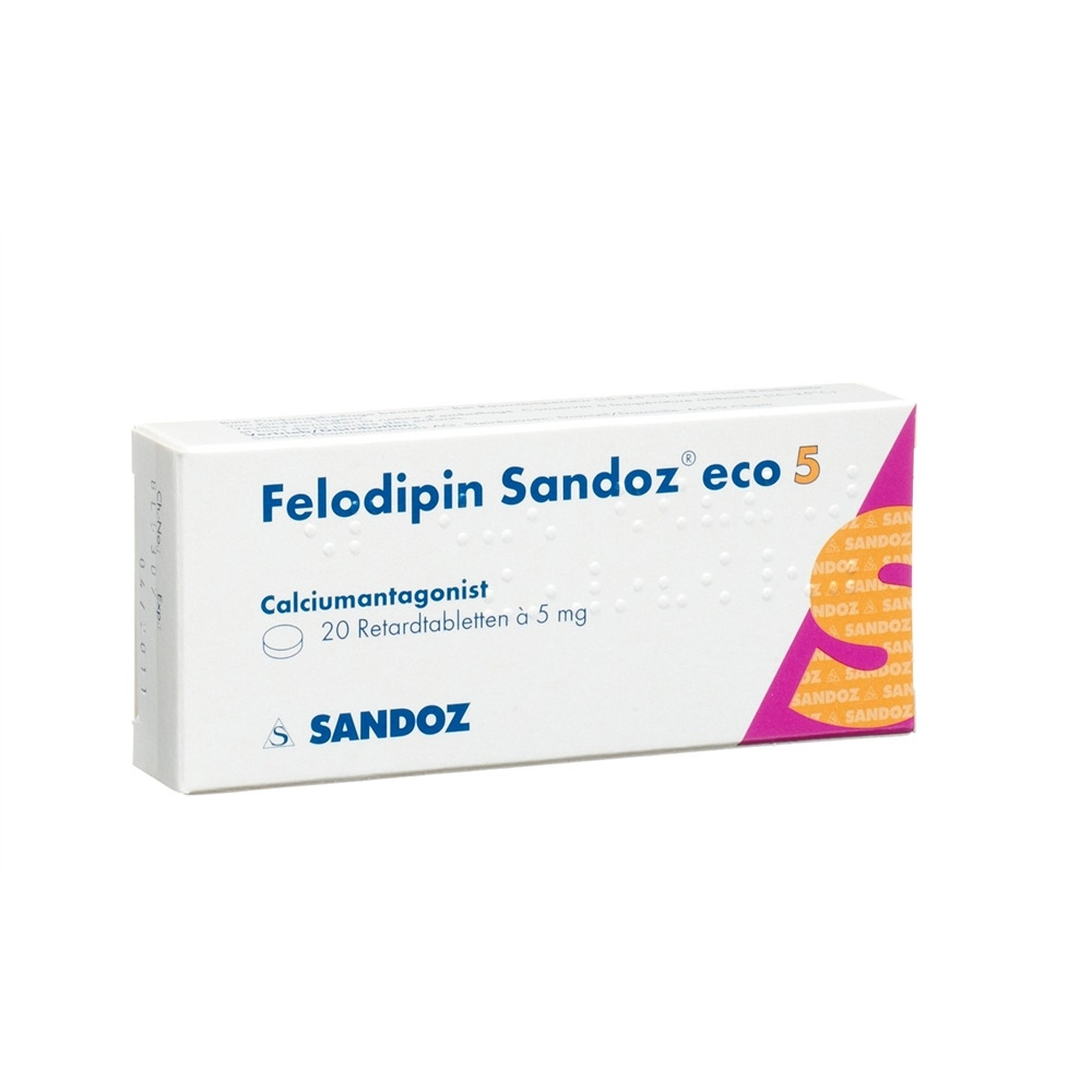 FELODIPINE Sandoz eco 5 mg, Hauptbild