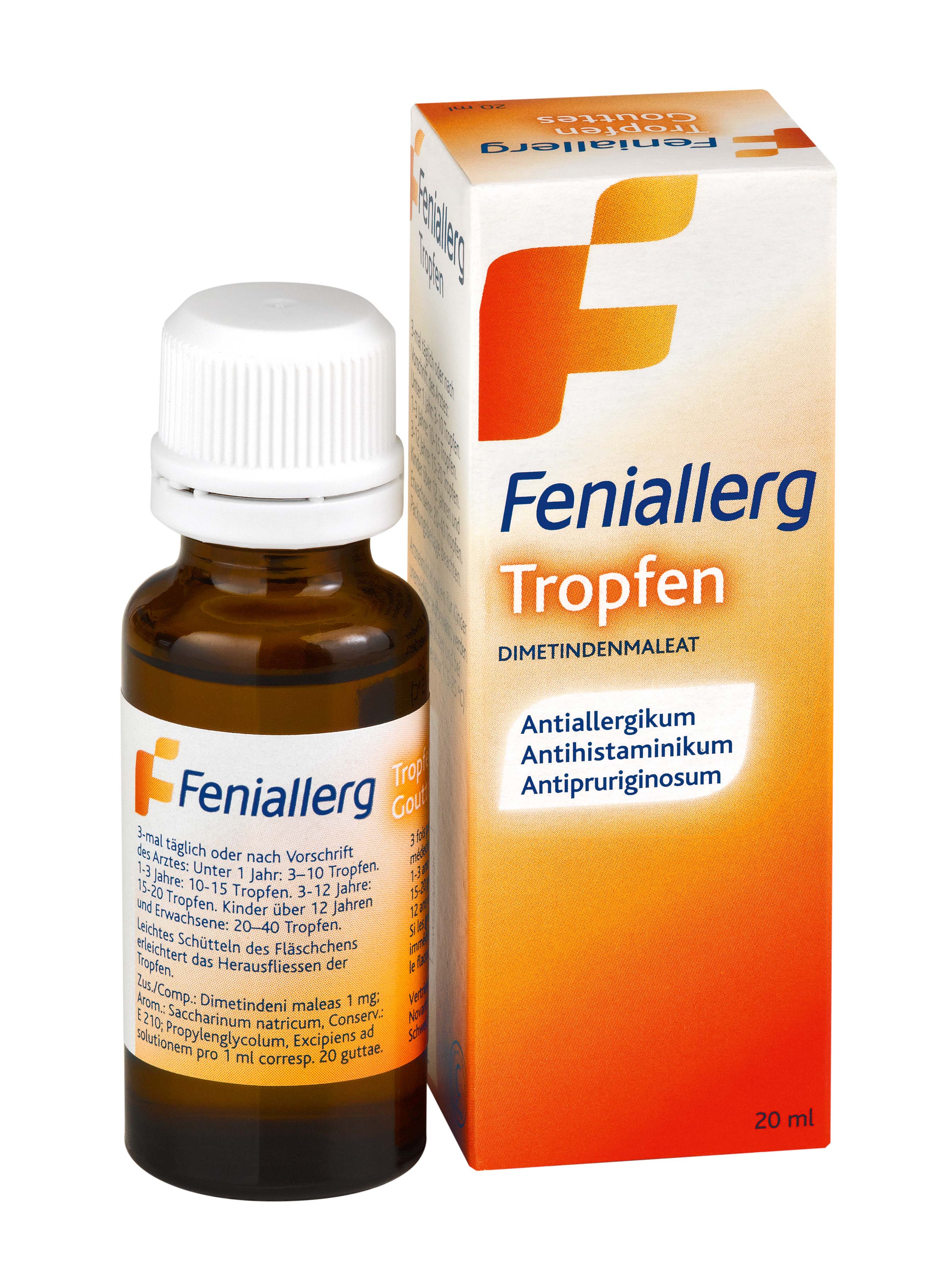 Feniallerg gouttes 1 mg/ml fl 20 ml, image 2 sur 2