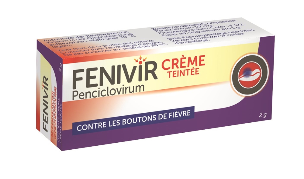 FENIVIR crème teintée tb 2 g, image 2 sur 2