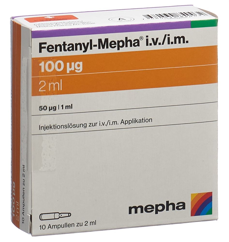 FENTANYL Mepha 100 mcg/2ml, Hauptbild