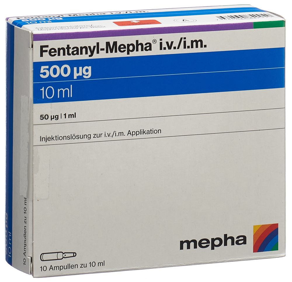 FENTANYL Mepha 500 mcg/10ml, Hauptbild