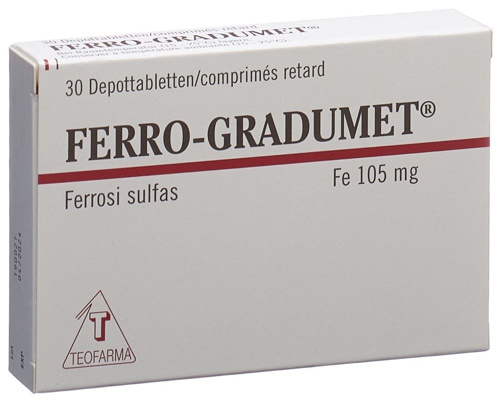 FERRO-GRADUMET cpr dépôt blist 30 pce