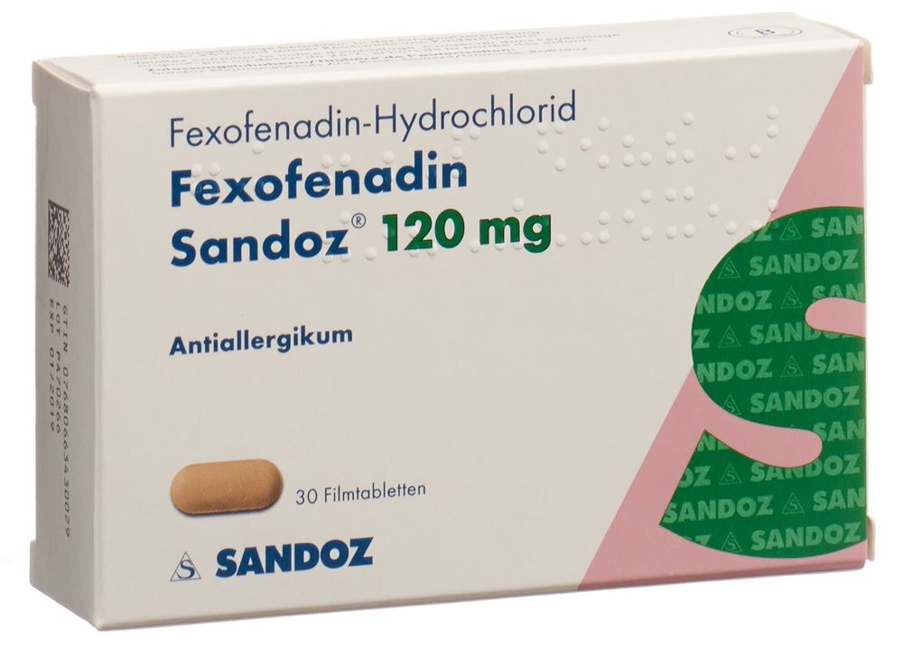 FEXOFENADINE Sandoz 120 mg, Hauptbild