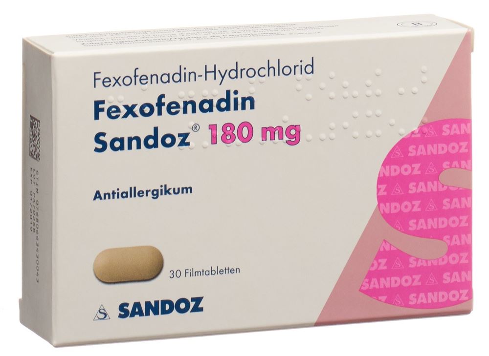 FEXOFENADINE Sandoz 180 mg