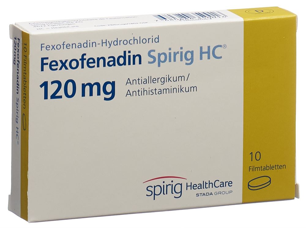 FEXOFENADINE Spirig HC 120 mg, image principale