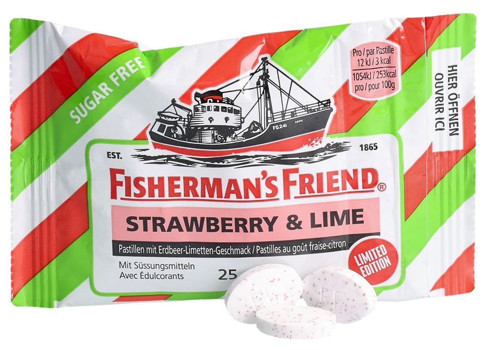 Fisherman's Friend Pastillen Strawberry & Lime ohne Zucker Btl 25 g, Bild 2 von 2