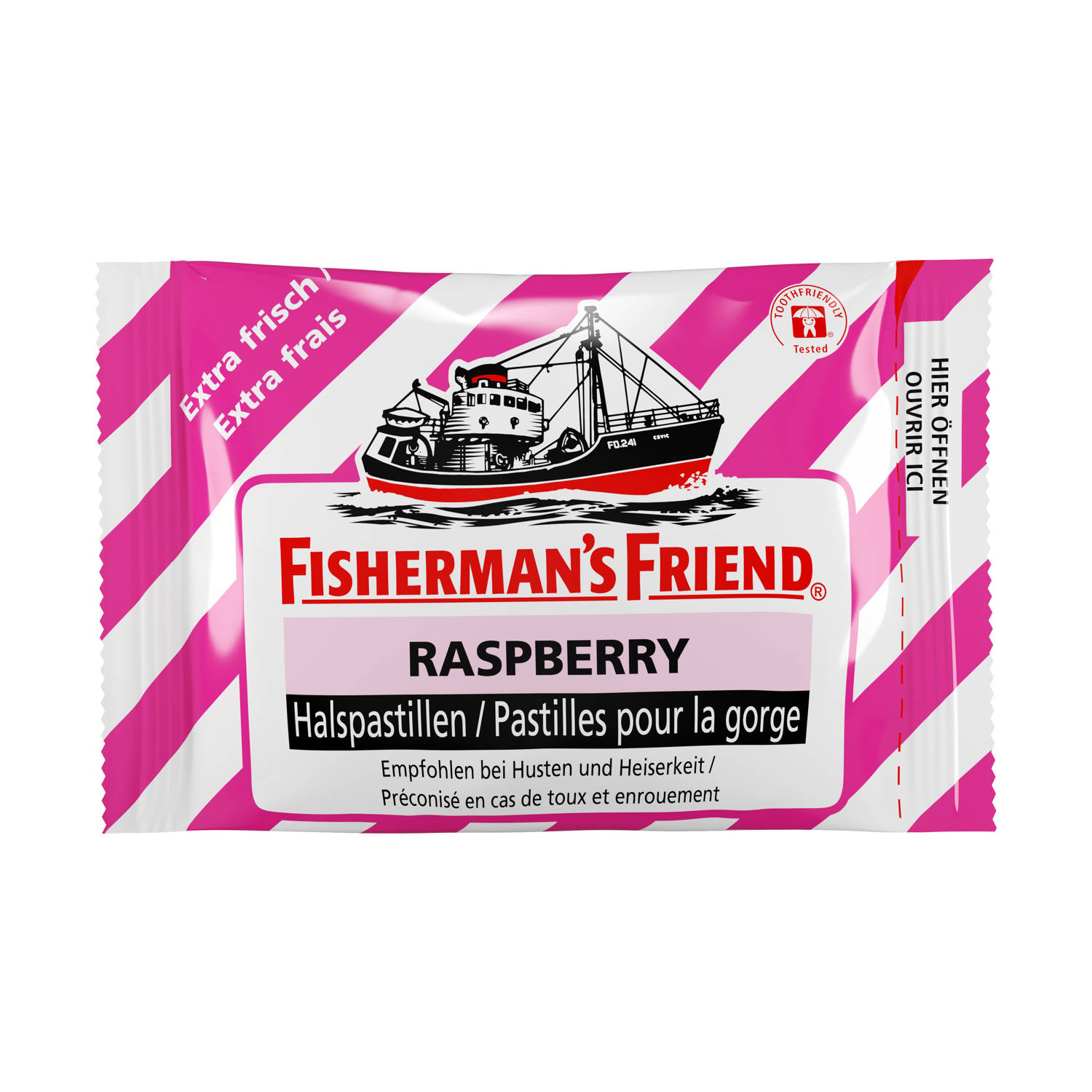 Fisherman's Friend pastilles raspberry sans sucre sach 25 g