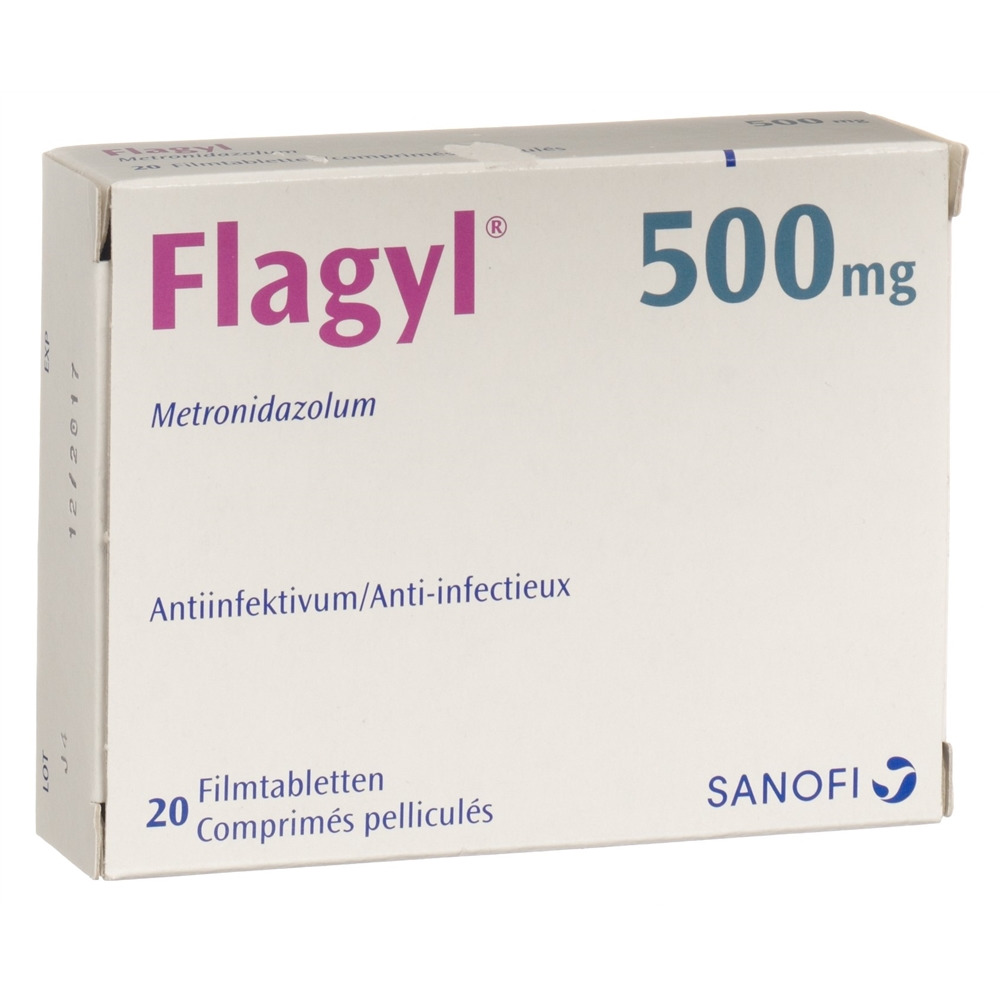 FLAGYL Filmtabl 500 mg Blist 20 Stk, Hauptbild