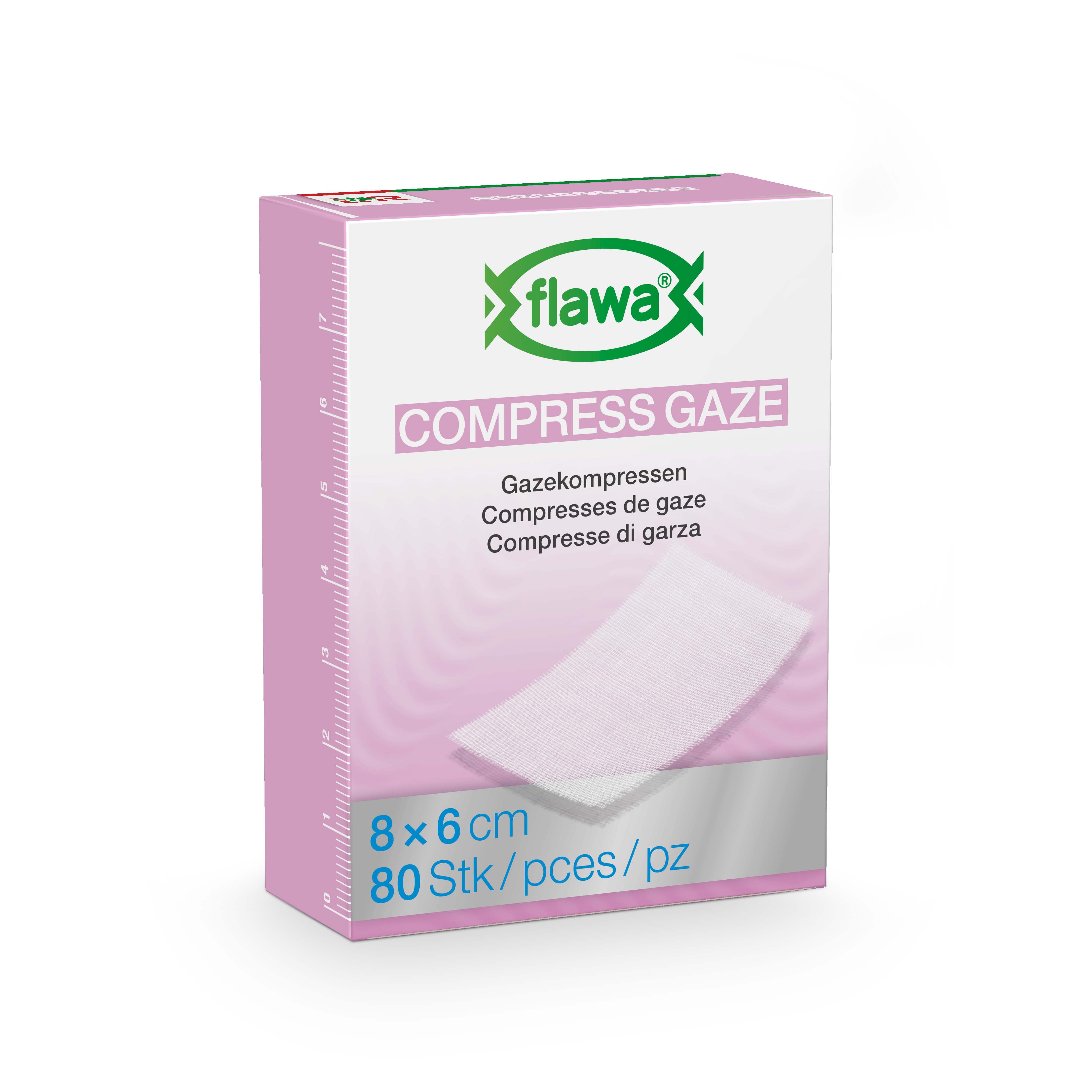 FLAWA compresse de gaze coupée, image principale