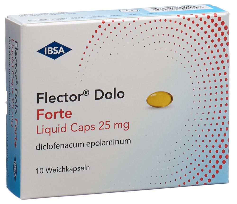 FLECTOR Dolo Forte Liquid Caps 25 mg