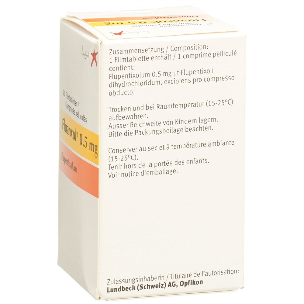 FLUANXOL cpr pell 0.5 mg bte 50 pce, image 2 sur 2