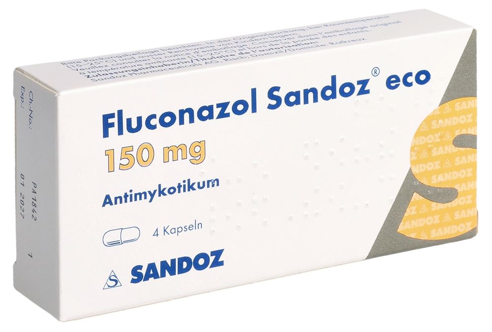 Fluconazol Sandoz eco 150 mg, image principale Fluconazol Sandoz eco 150 mg, image principale