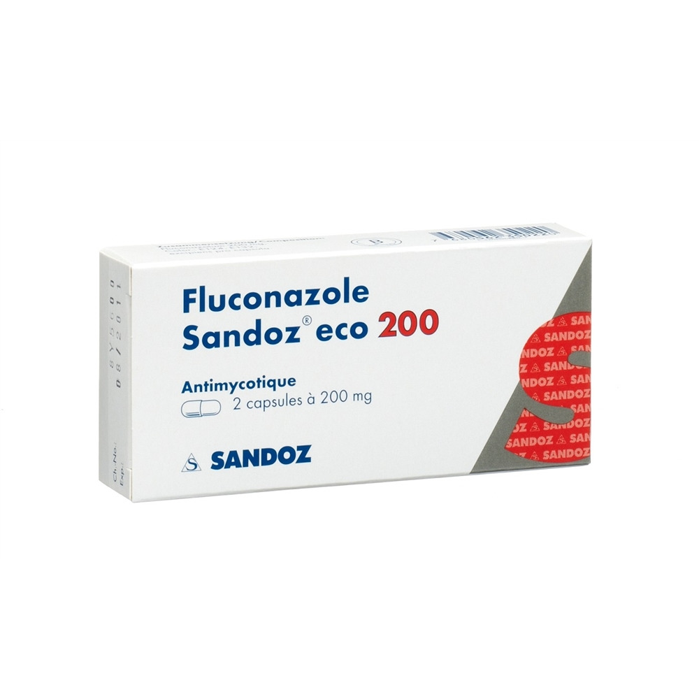 FLUCONAZOLE eco 200 mg, image 2 sur 2