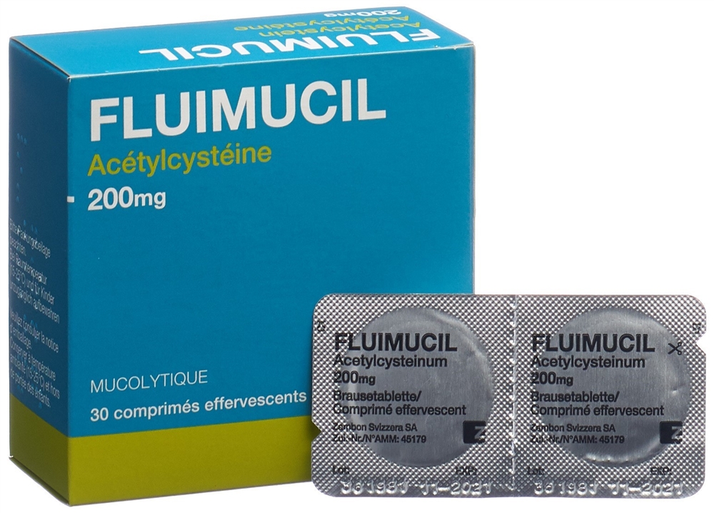 FLUIMUCIL Brausetabl 200 mg Erw citron Blist 30 Stk, Bild 3 von 4