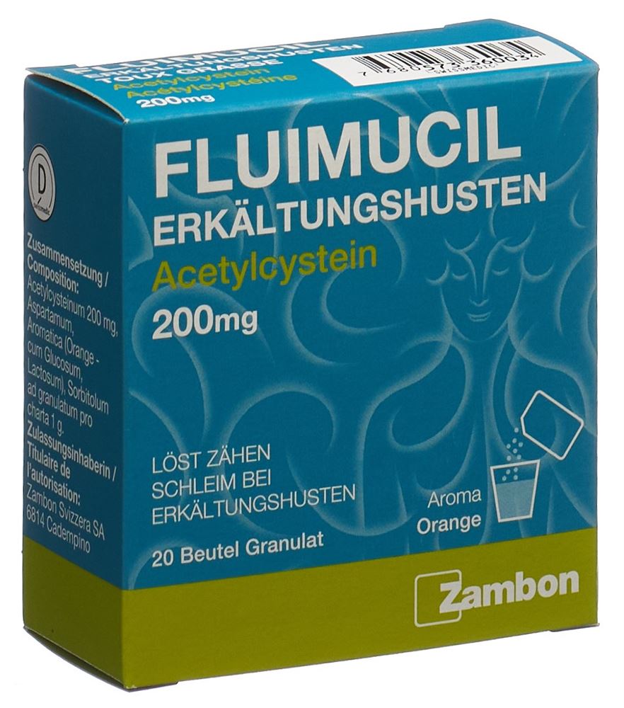 FLUIMUCIL toux grasse 200 mg