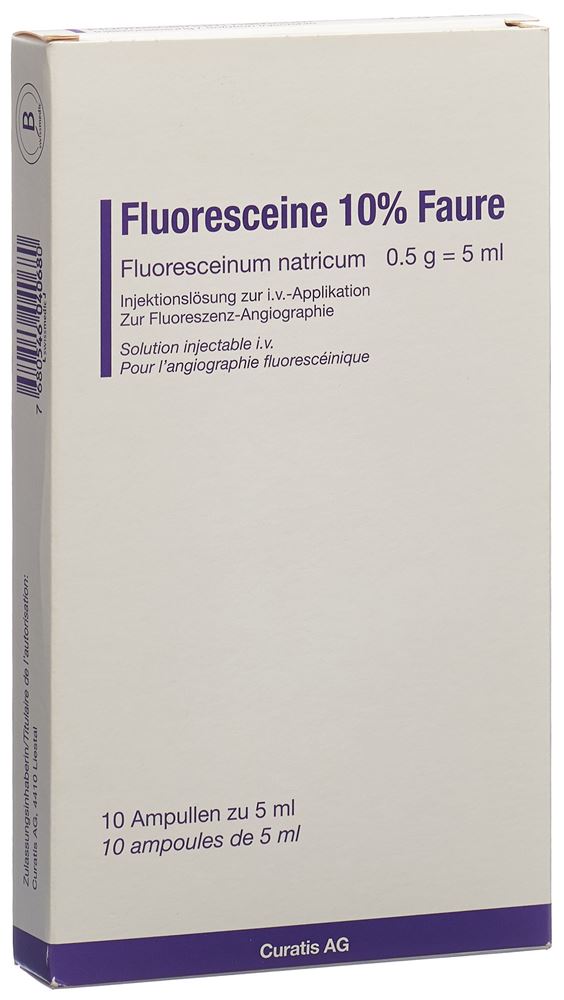 Fluoresceine Faure 10 %, Hauptbild