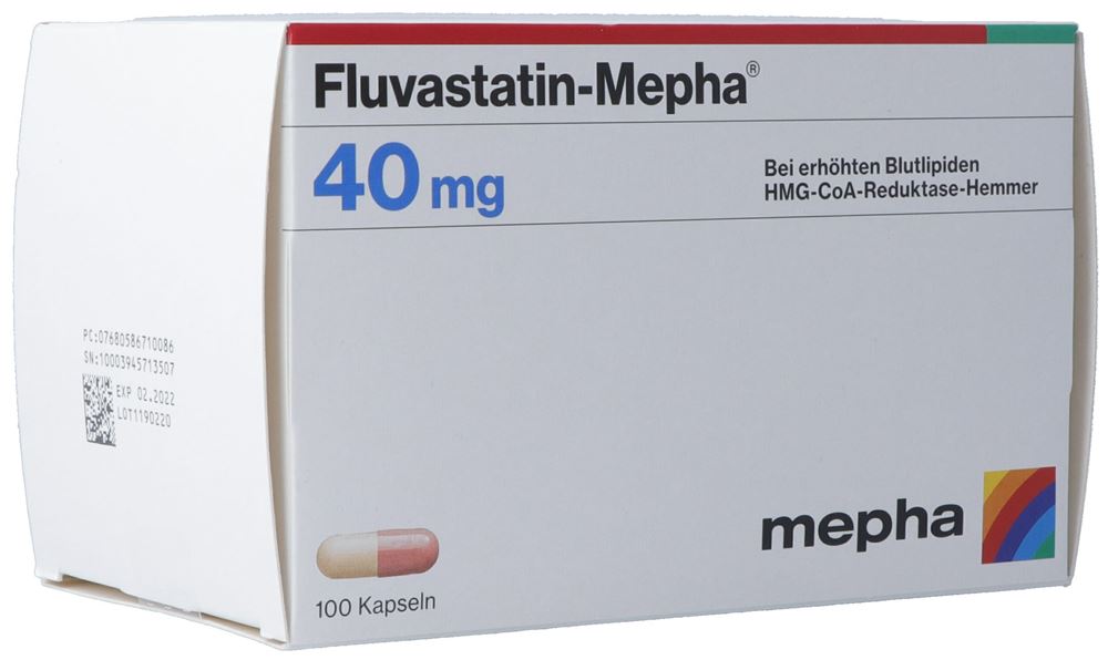 FLUVASTATINE Mepha 40 mg, image principale