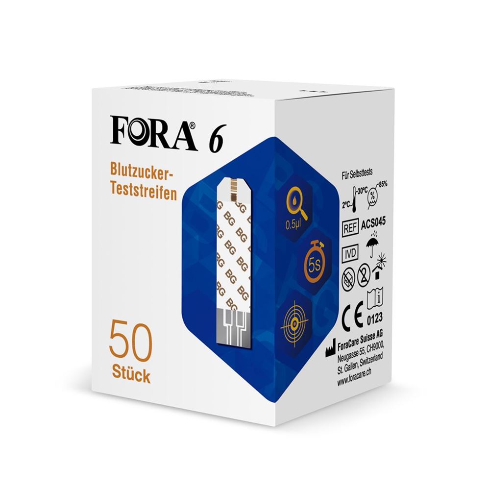 FORA 6 Blutzuckerteststreifen