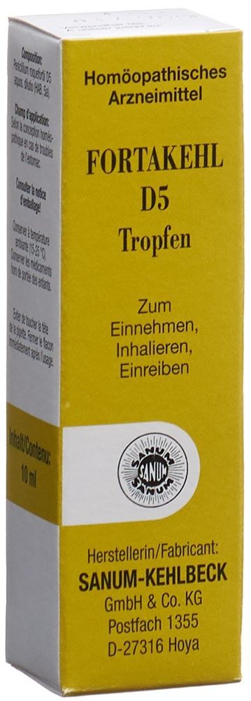 FORTAKEHL Tropfen 5 D dilutio Fl 10 ml, Hauptbild