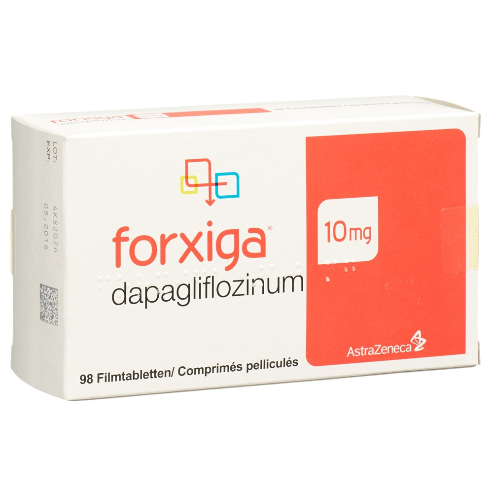 FORXIGA cpr pell 10 mg blist 98 pce, image principale