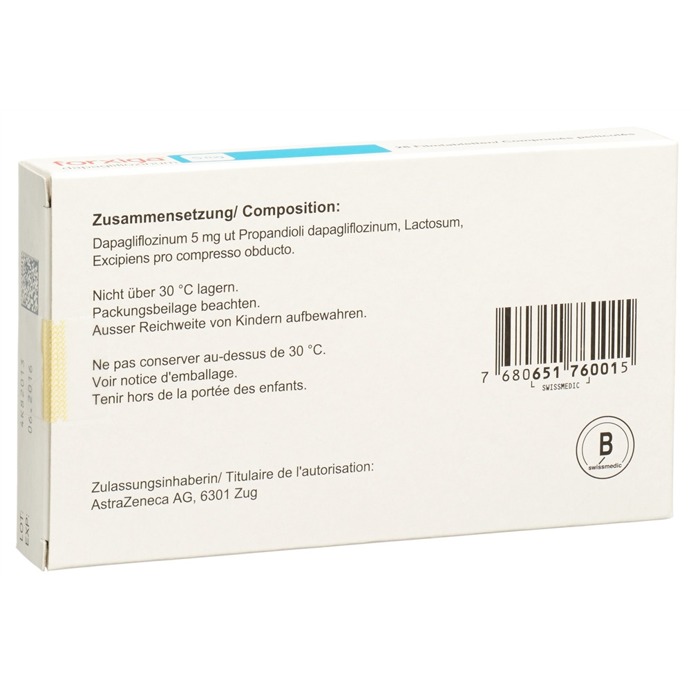 FORXIGA Filmtabl 5 mg Blist 28 Stk, Bild 2 von 2