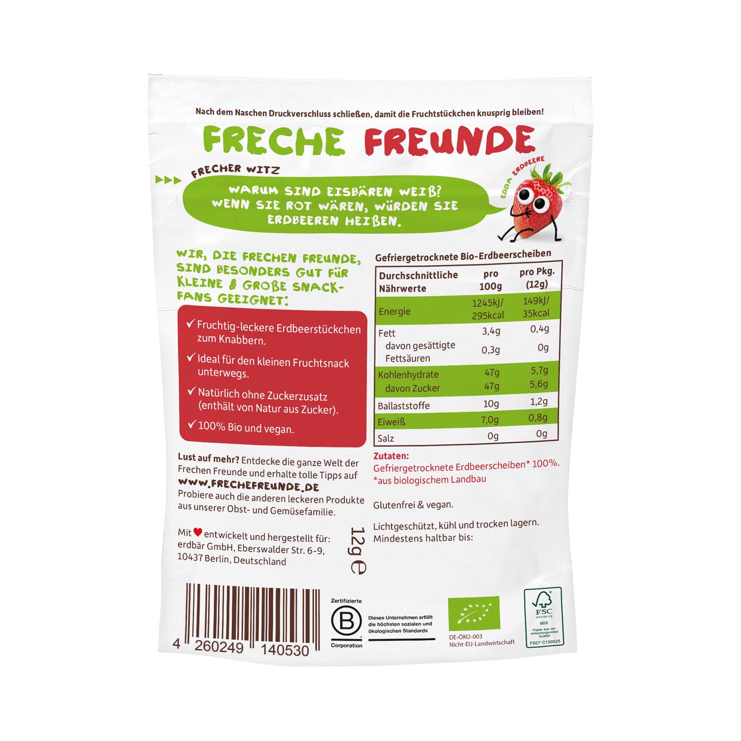 Freche Freunde chips aux fruits, image 2 sur 3