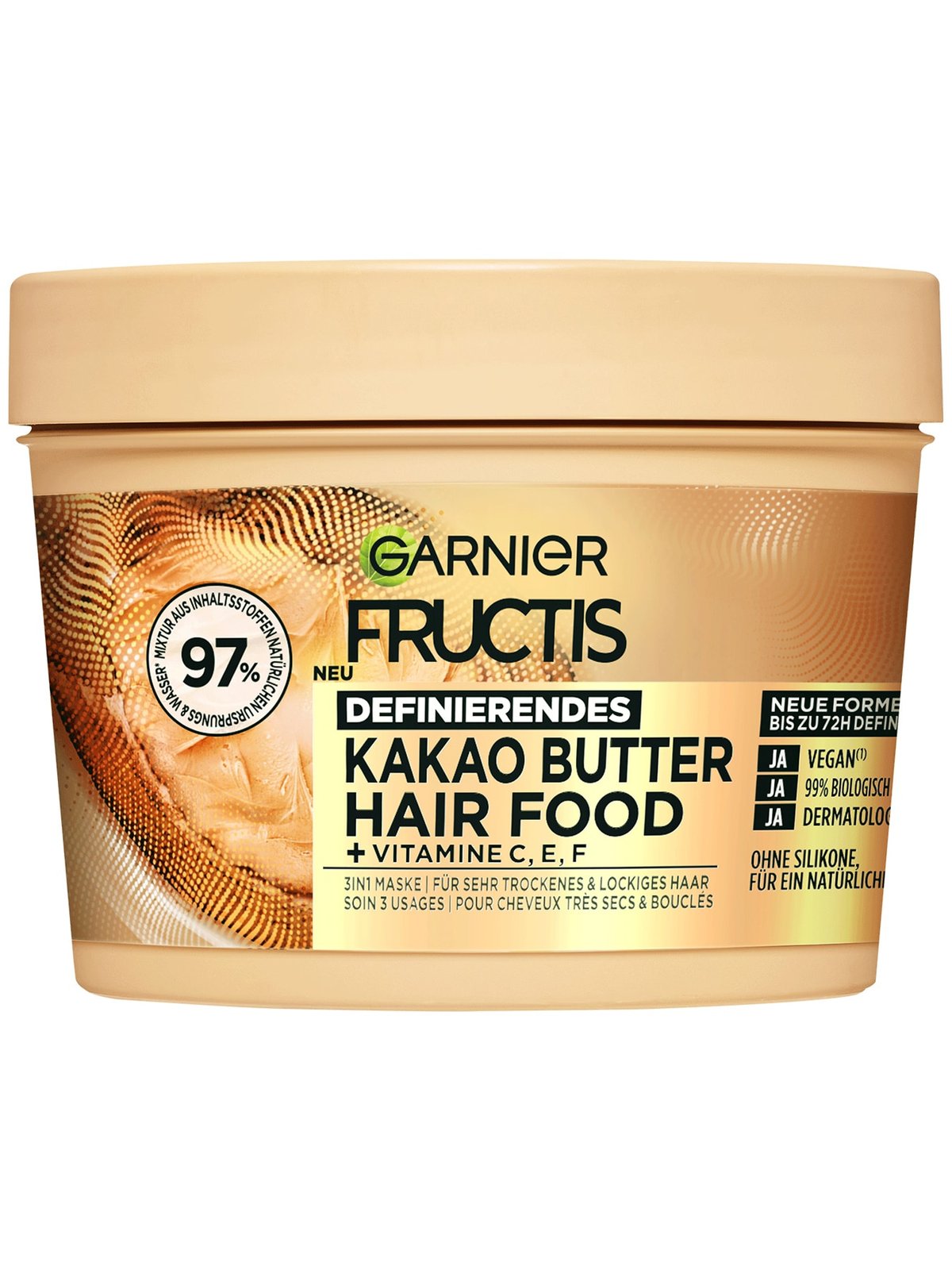 FRUCTIS Hair Food Masque capillaire 3en1 Beurre de cacao, image principale