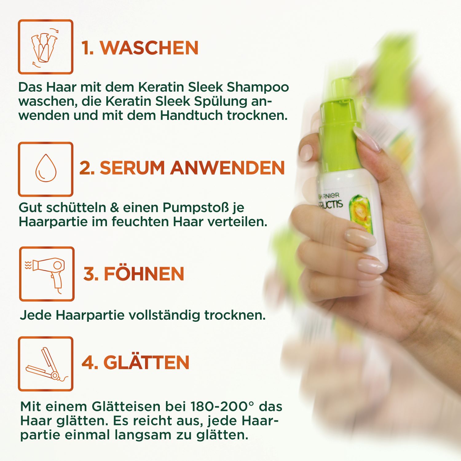 FRUCTIS Sleek & Stay Heat-Activated Serum, Bild 4 von 5