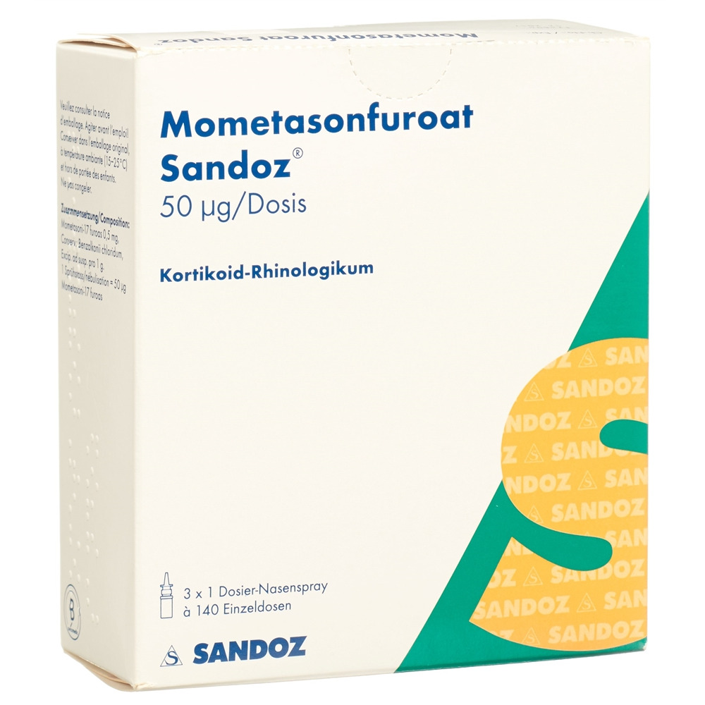 MOMETASONFUROAT Sandoz 50 mcg, image principale