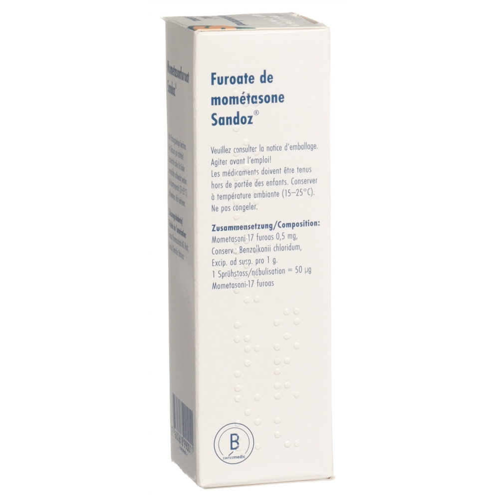 MOMETASONFUROAT Sandoz 50 mcg, image 2 sur 2