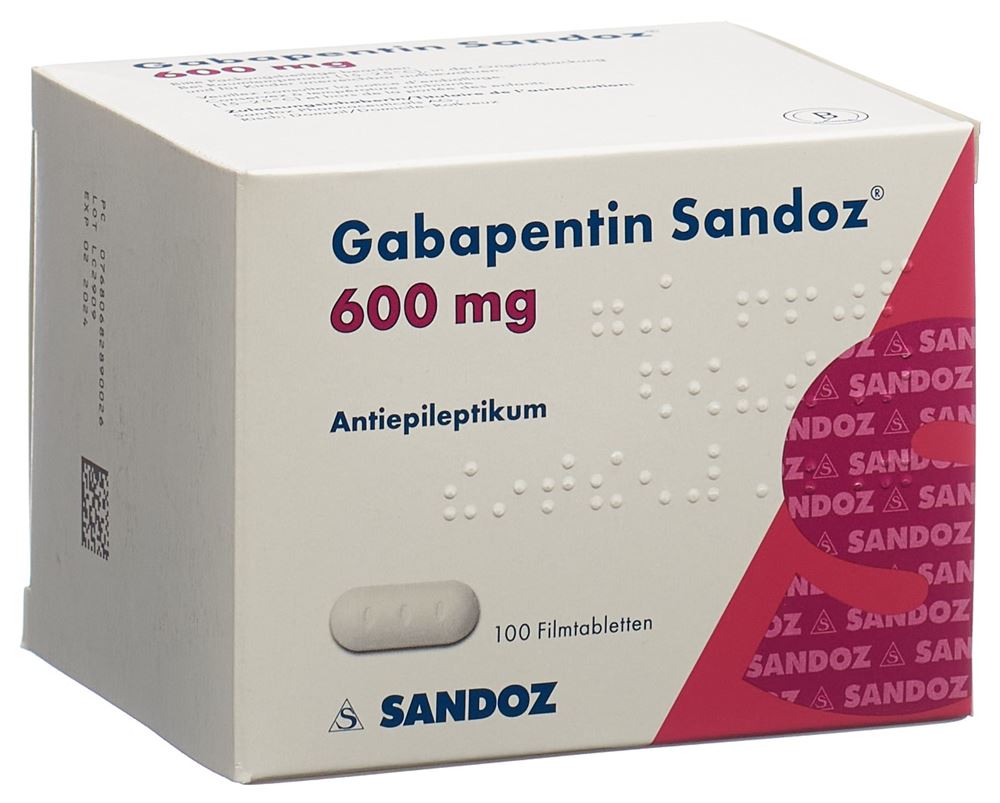 GABAPENTINE Sandoz 600 mg, Hauptbild