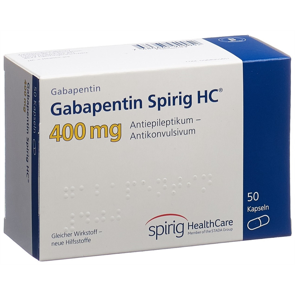 GABAPENTINE Spirig HC 400 mg