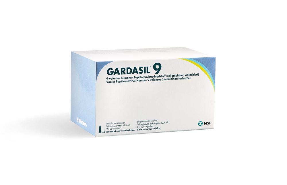 Gardasil susp inj en seringue préremplie ser pré 0.5 ml, image principale