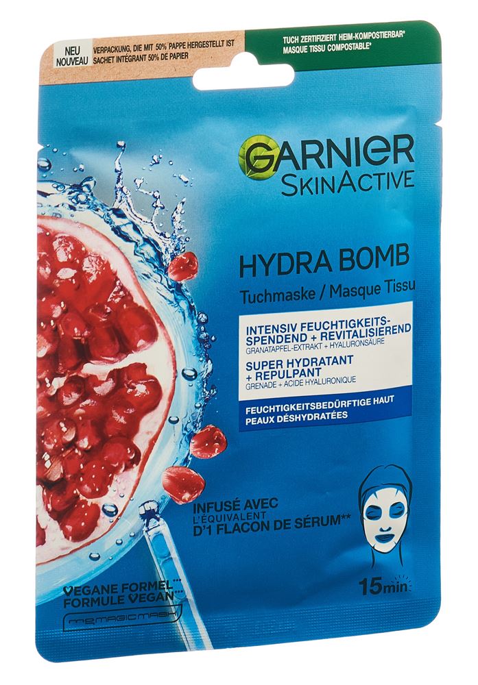 GARNIER Hydra Bomb masque en tissu, image principale GARNIER Hydra Bomb masque en tissu, image principale