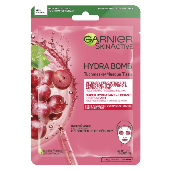 GARNIER Masque Tissu Hydra Bomb, image principale