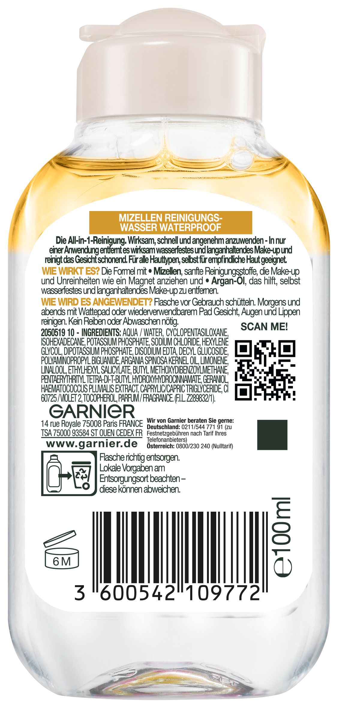 GARNIER SkinActive Mizellenreinigungswasser A-in-1, image 2 sur 2