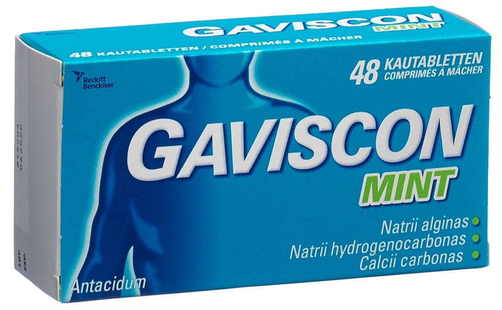 GAVISCON cpr croquer mint blist 48 pce