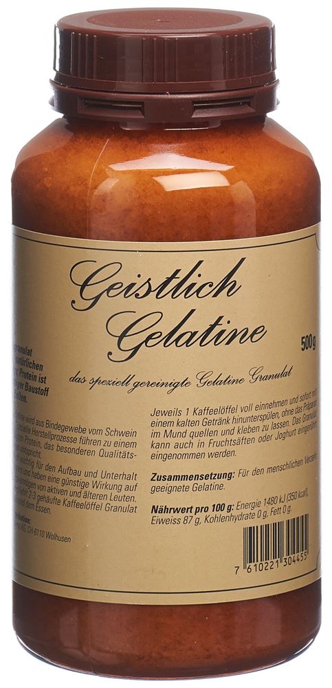 GEISTLICH Gelatine, Hauptbild